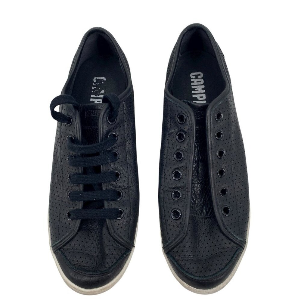 CAMPER UNO BLACK LEATHER PERFORATED SNEAKERS MEN’S SIZE 12 EUR 45